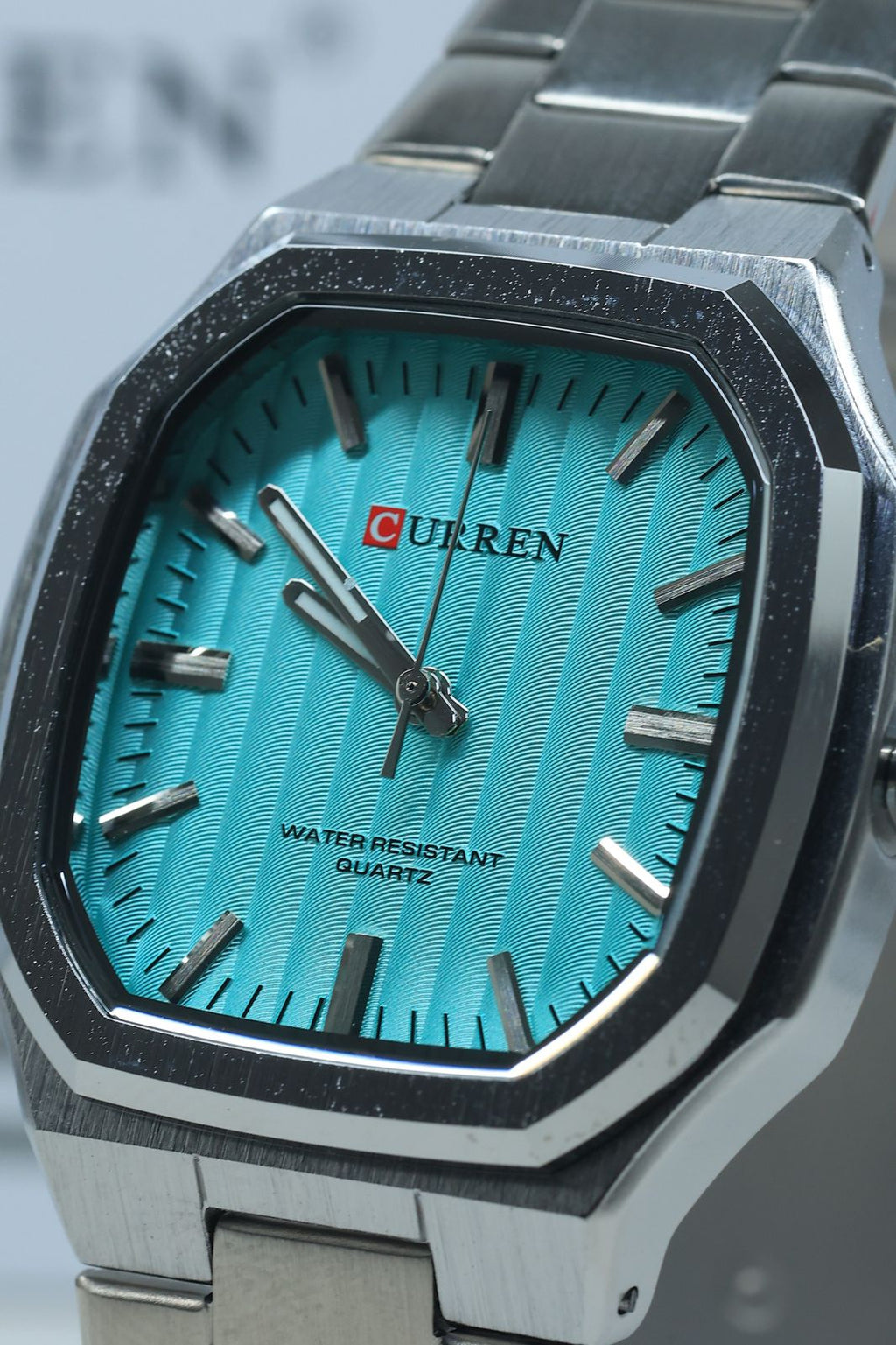 CURREN 8458 stainless steel men's quartz watch